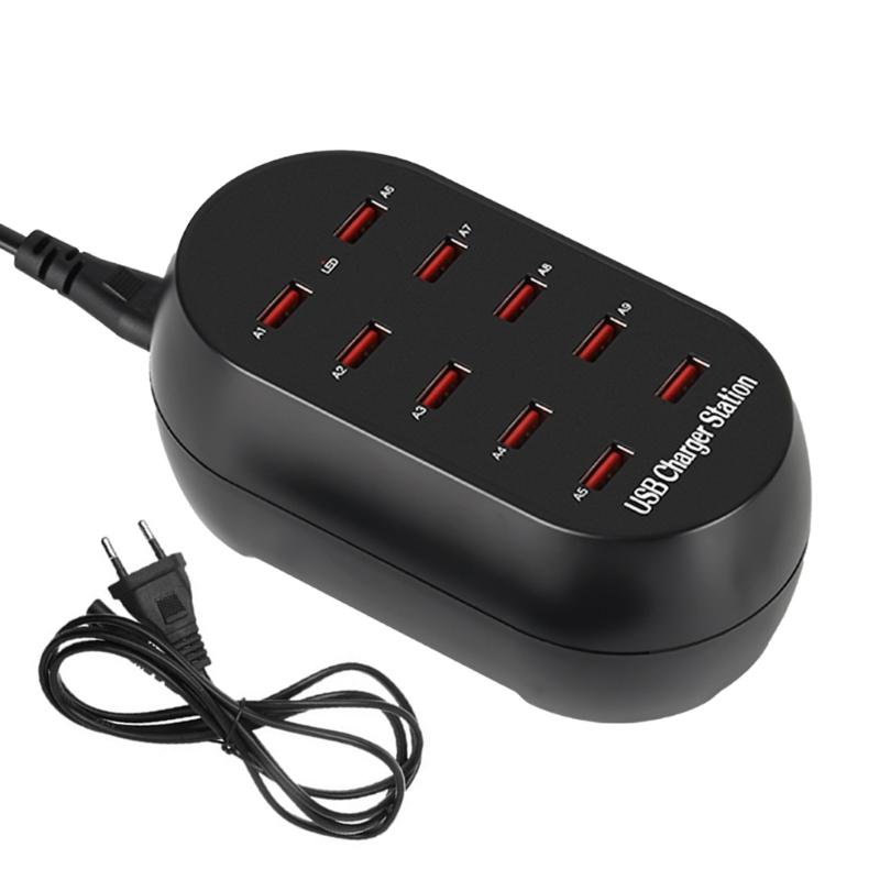 

USB Charger Station,10/20Ports Charging Hub 100W 50W Desktop Compact Multi Port USB Charger for Phone, Tablet