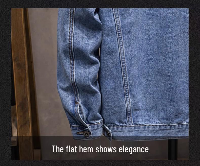 Men's Retro Korean Style Denim Jacket - Casual Spring & Autumn Trend