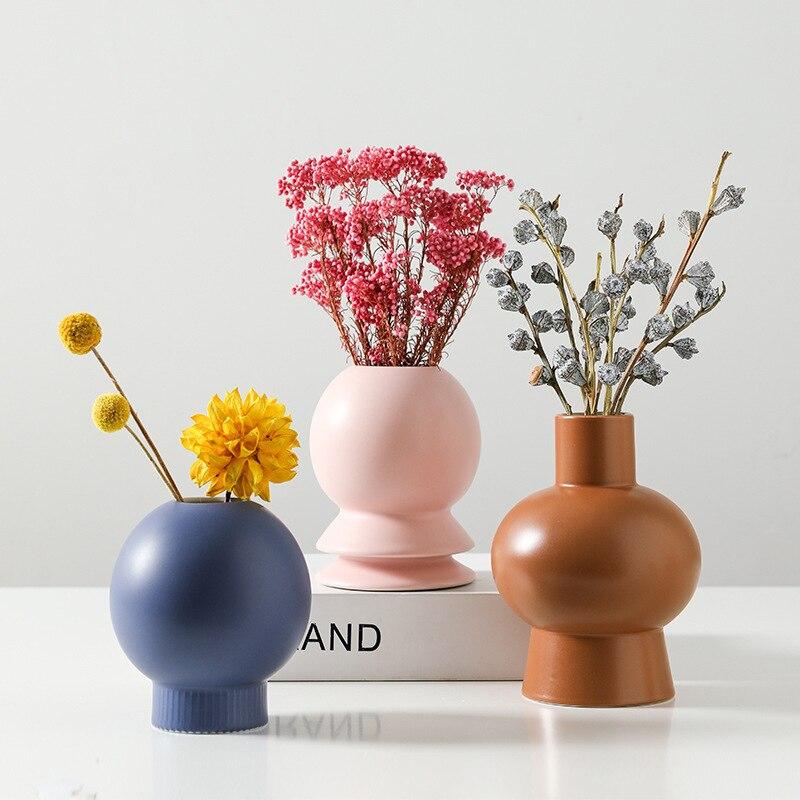 Jolensoy Ceramic Flower Vase Minimalism Modern Flower Vase Arrangements Hydroponic Flower Vase for Home Office Decoration Green Jolensoy Ceramic Flower Vase Minimalism Modern Flower Vase Arrangements Hydroponic Flower Vase for Home Office Decoration Green