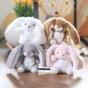 Plush Rabbit Cute Toy Keychain Pp Cotton Stuffed Bag Decor Gift For Kids Girls
