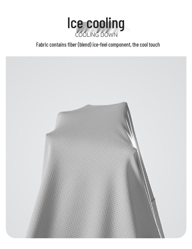 UPF50+ Printed Ice Silk Sun Protection Jacket with Detachable Hood for Men & Women – Breathable, Anti-UV.
