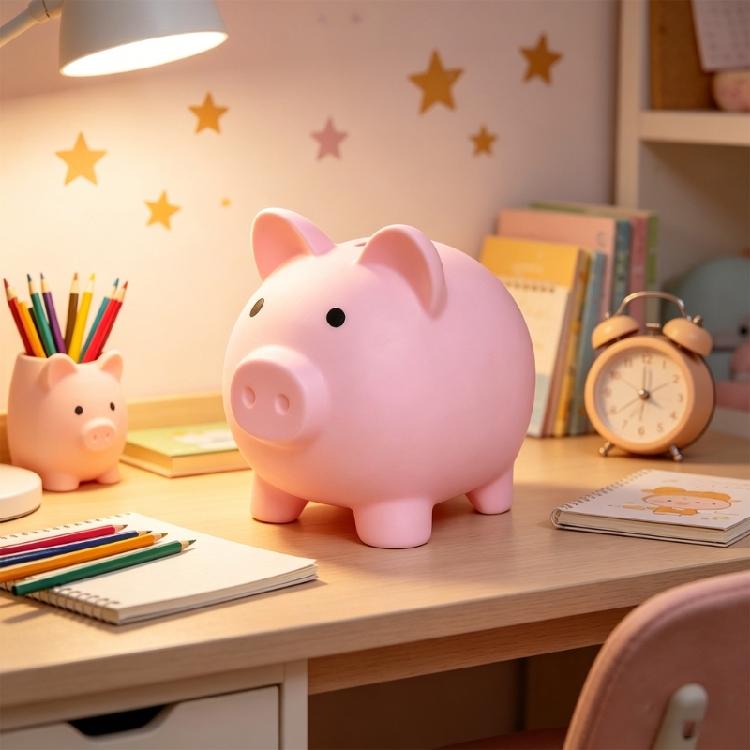 Kinder Bunte Plastik Sparschwein Sparschweine Sparen lernen Niedliches Tier Design Münzspardose Heimdekorationen