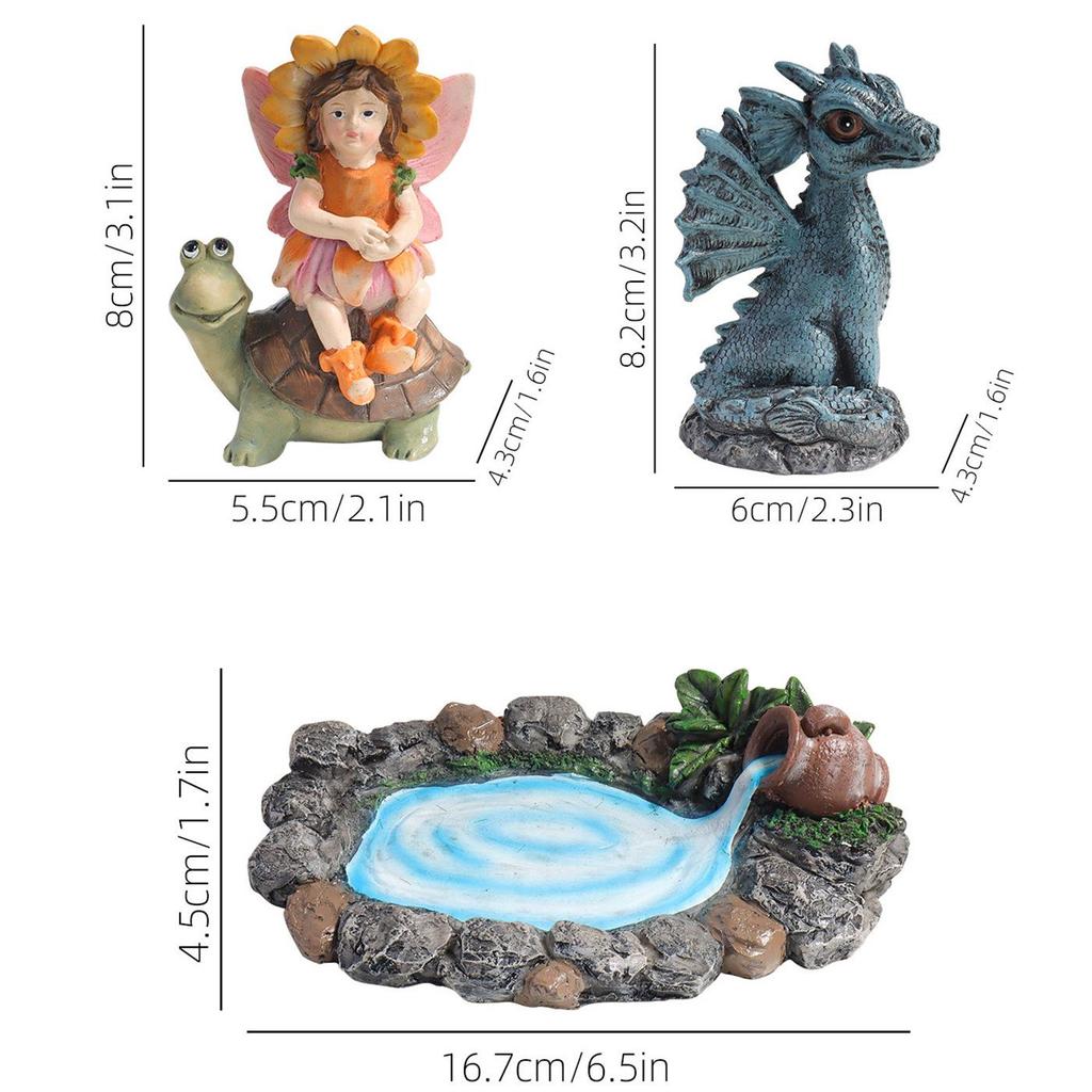 Dinosaurier-Feengarten-Harzornamente – DIY-Mikrolandschafts-Blumentöpfe