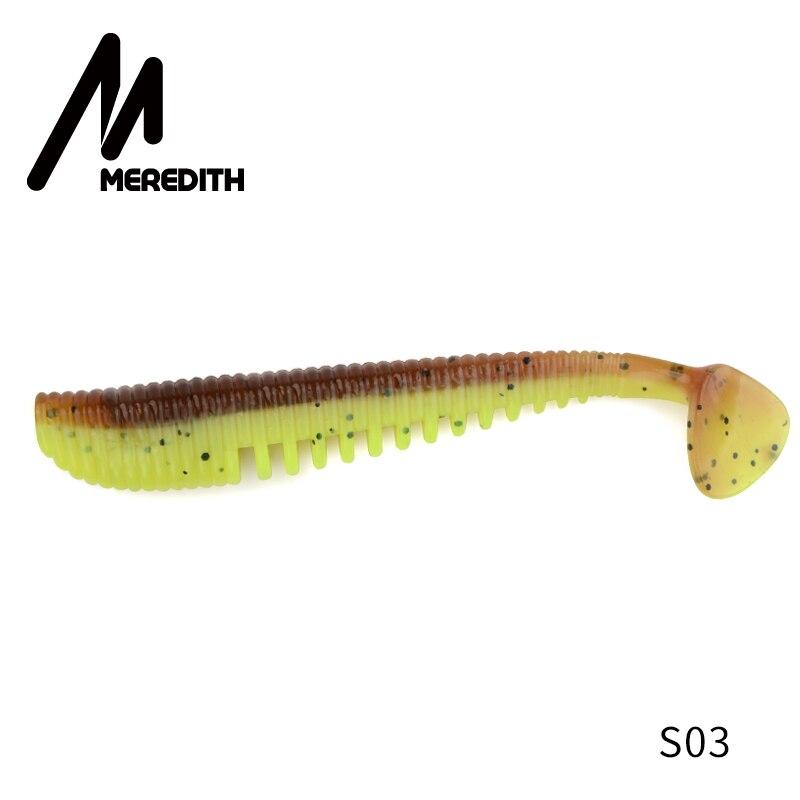 MEREDITH Awaruna Angelköder 8 cm 9,5 cm 13 cm Kunstköder Wobbler Gummifische Shad Karpfen Silikon Angeln Gummiköder Tackle 95mm 5pcs
