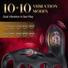 Vibrating Penis Ring, Sex Toys for Men, Penis Sleeve with 10 Vibration Modes, Penis Vibrator Extender,Dual Motor Testicles,G-spot Stimulation,Sex Toys