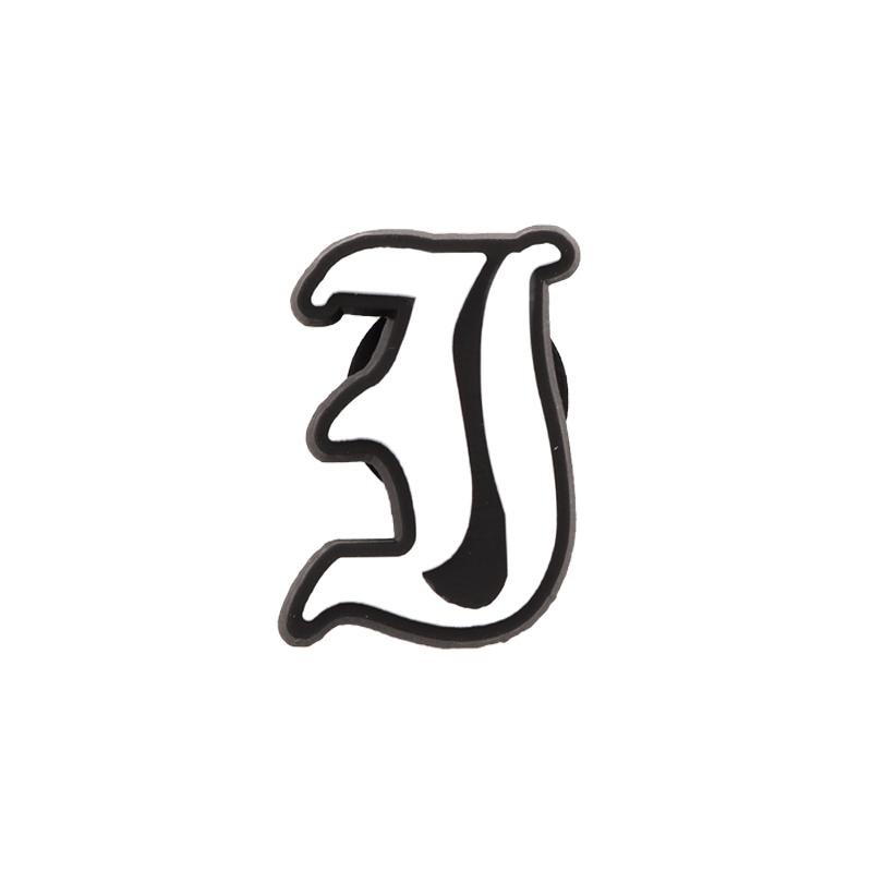 Maxun Old Alphabet Shoe Charms Letter Decoration for Clog Sandals Cute Grapheme Bracelet Party Accessories Favor 1 PCS