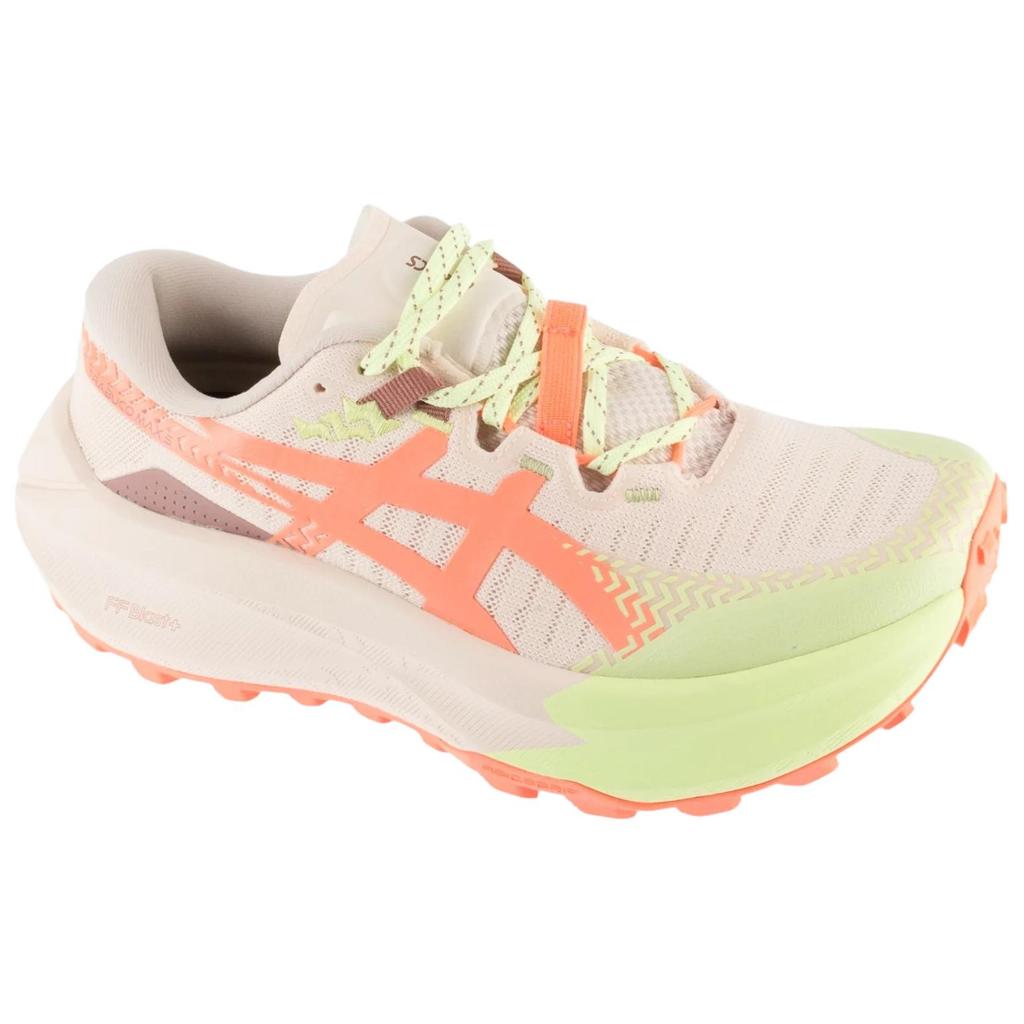 Asics TRABUCO MAX 5 Trail Running Shoes Women's Ecru Orange