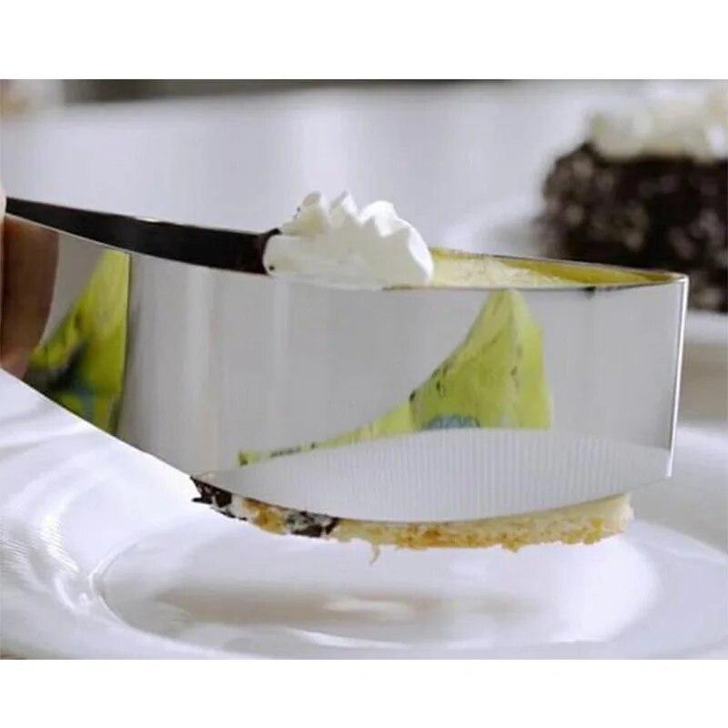 Pečicí potřeby EW Nerezový kráječ na dorty Forma na vykrajování dortů ve tvaru zakřivených lístků