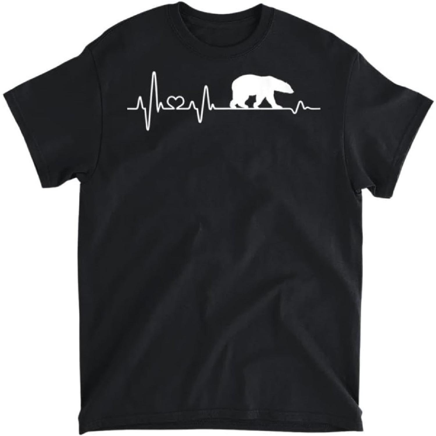 Polar Bear Heartbeat Bear North Pole Love Polar Bears Tank Top T-Shirt, Tank Top, Long Sleeve Shirt, Sweatshirt, Hoodie Men Women Kids Made in Canada S