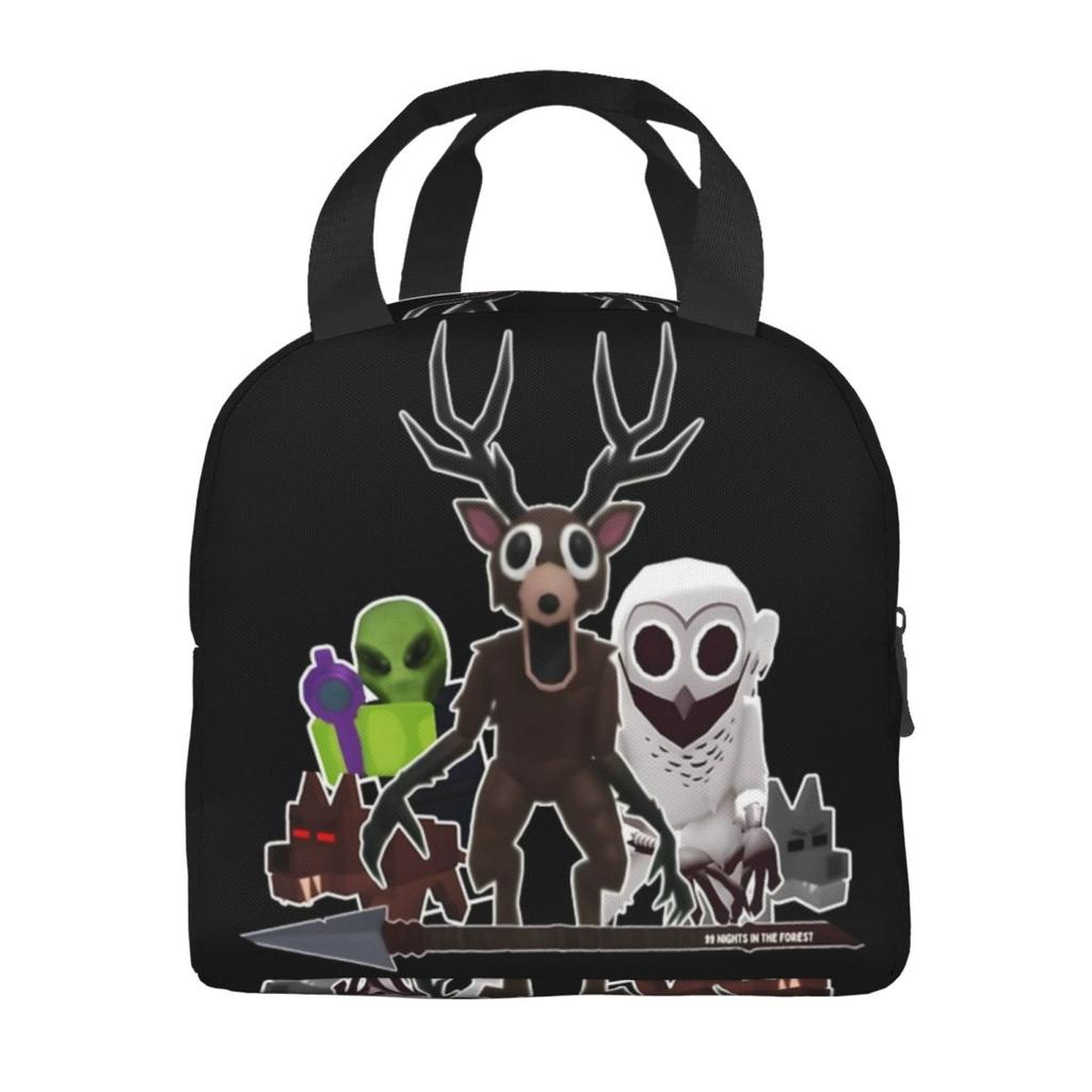 Sac isotherme pour déjeuner 99 Nuits dans les Forêts Merch pour l'extérieur Jeux Vidéo Boîte à repas Thermique Anti-fuite Boîte Bento