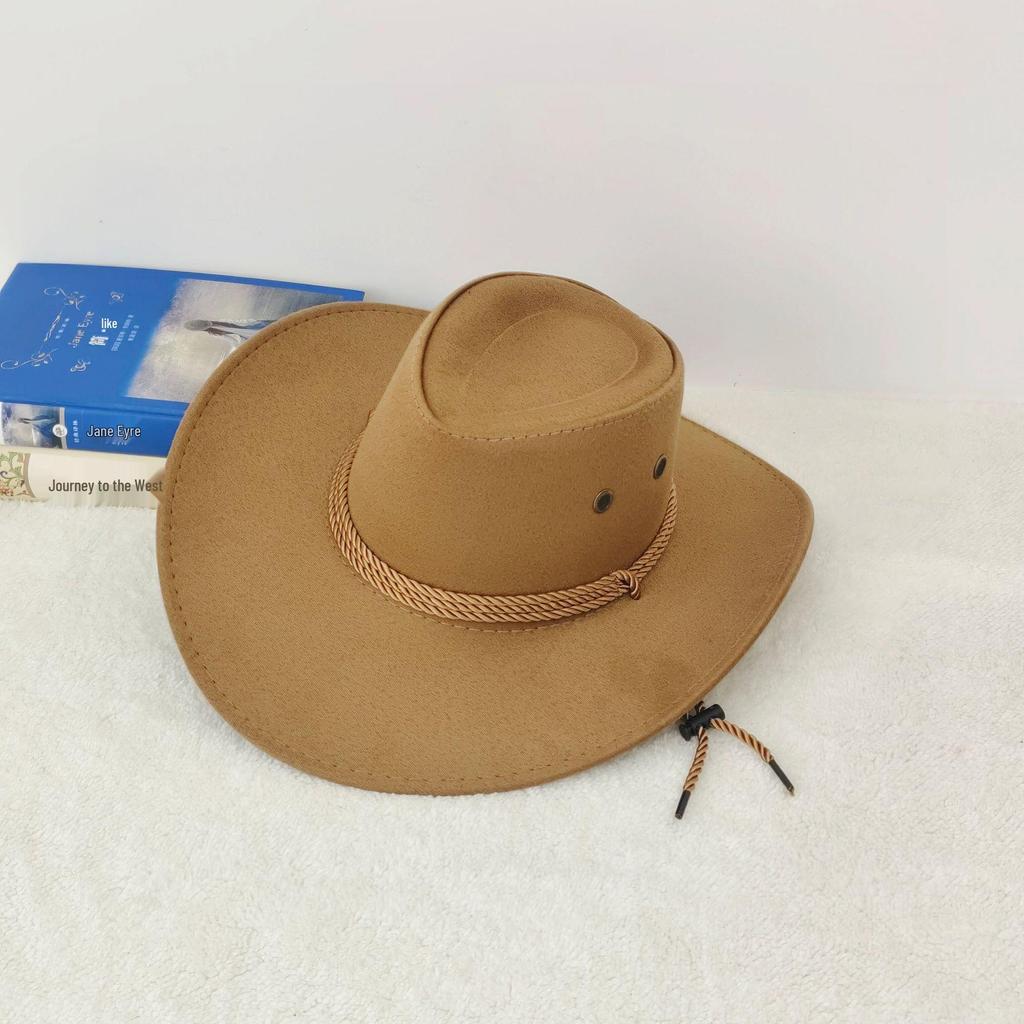 Vielseitiger Sonnenhut mit breiter Krempe - Reise- und Strand-Fedora im Cowboy-Stil