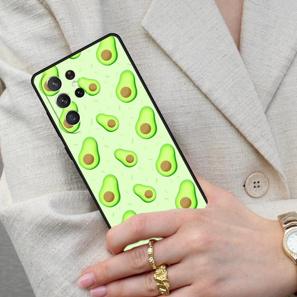 Newest Delicious Avocado Pattern Cell Phone Case for Samsung Galaxy S26 Ultra S25 S24 S23 S22 S21 S20 Note10 Cover
