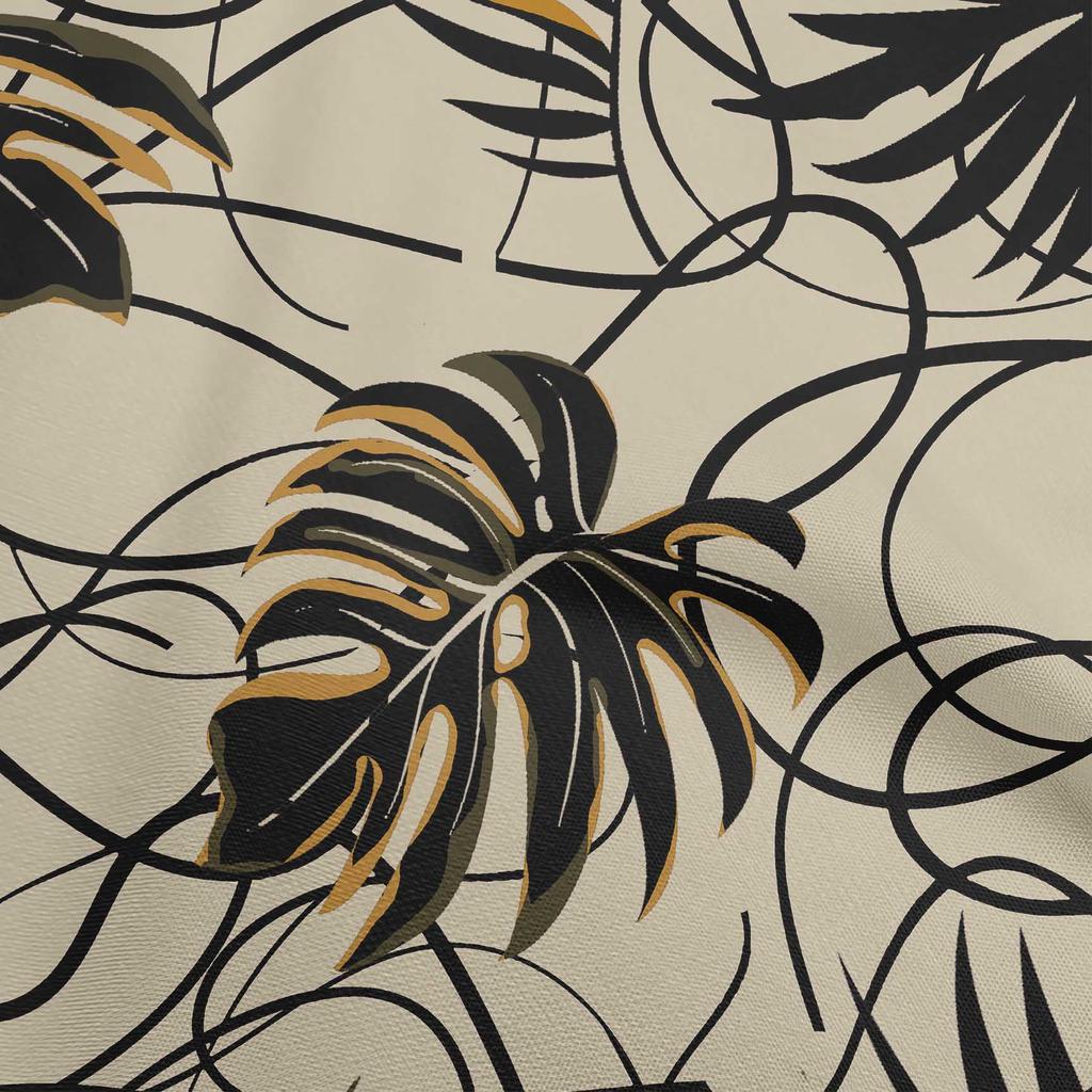 oneOone Cotton Flex Mint Green Fabric Abstract Tropical Leaf Craft Projects Decor Fabric Printed By The Yard 40 Inch