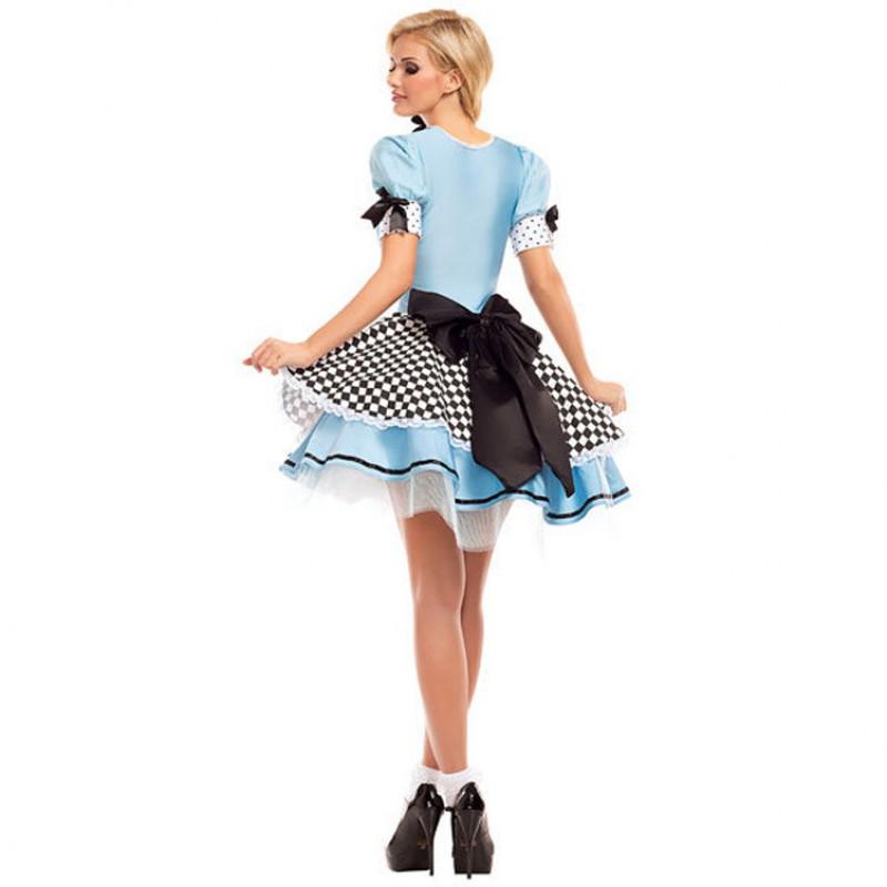 Halloween Cosplay Alice Dress French Maid Costume Women M XL
