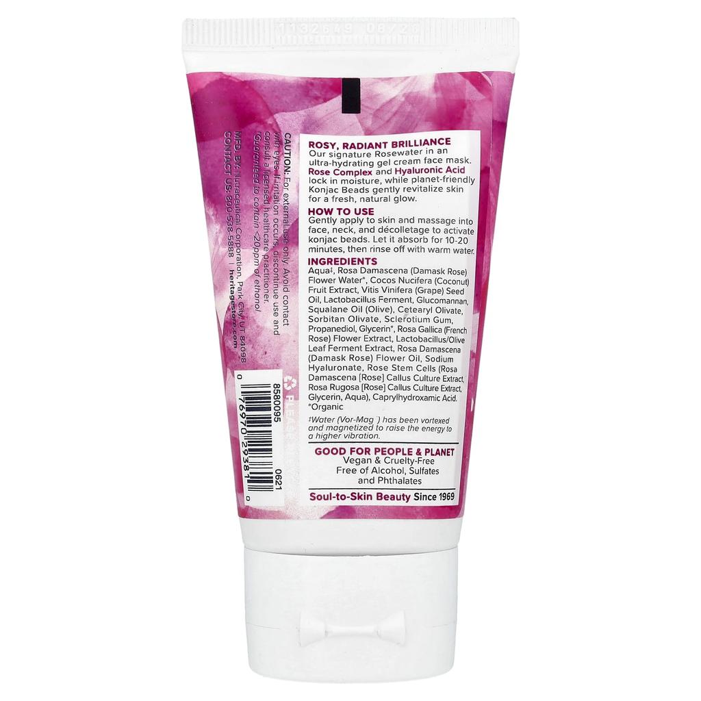 Rosewater Jelly Mask, Dry & Combination Skin, 60G(2Oz)