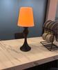 Bronze Wiederaufladbare LED-Tischlampe Kabellos Berührungssteuerung Stufenlos Dimmbar Nachttischlampen für Schlafzimmer Esszimmer