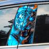Ferocious Tiger Bilklistermärken Auto B-stolpe Vattentät solskyddsmedel Dekorskydd Repor Bildörrstolpe Vinyldekaler Tillbehör