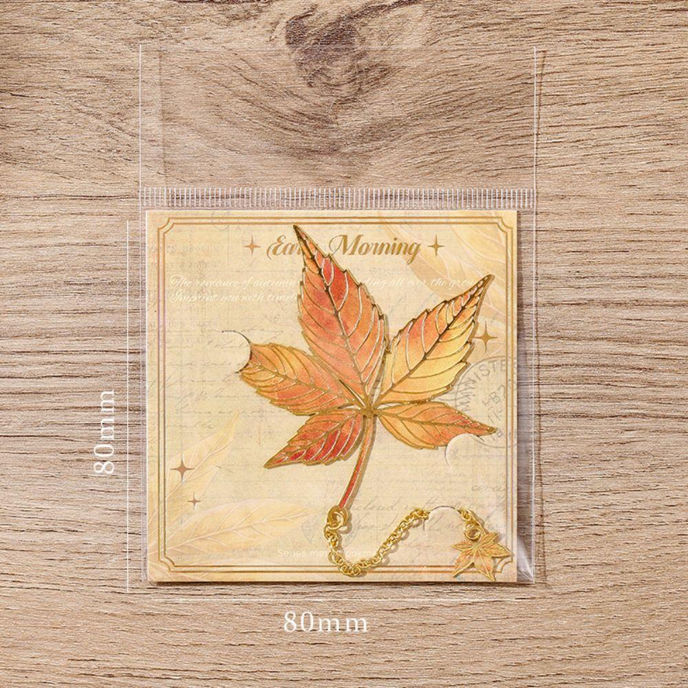 Řetízkový přívěsek Listy Bronzová záložka Vícebarevné značky stránek Studentský dárek