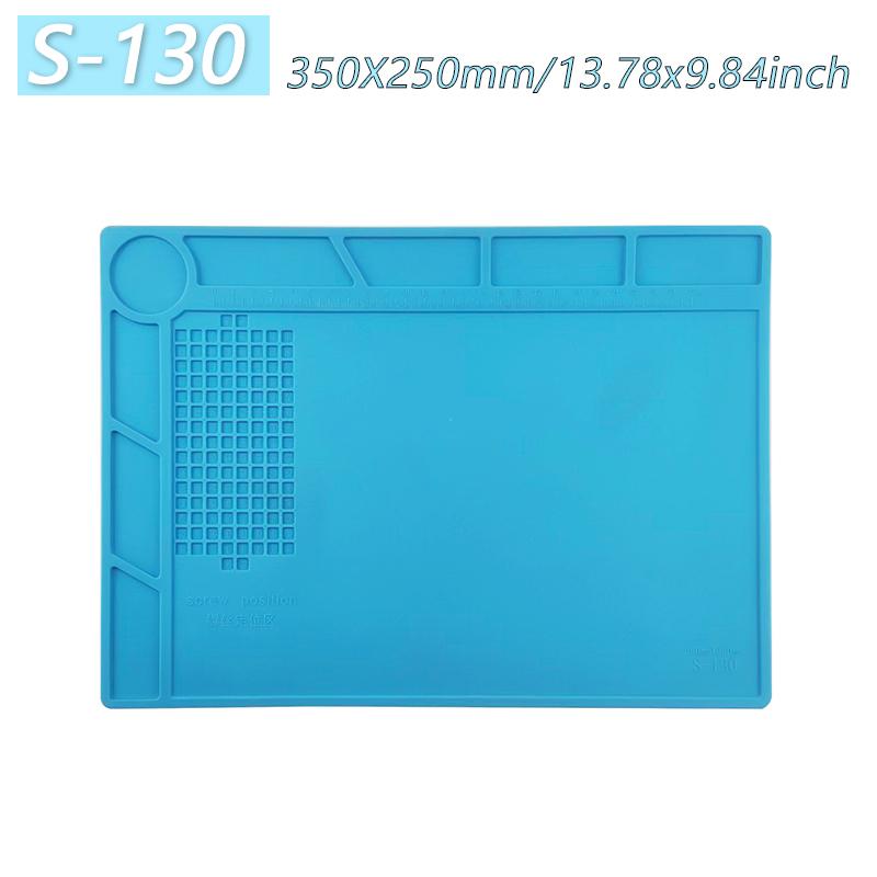 Magnetic Mat Silicone Work Mat Soldering Station Mat Heat Resistant 932°F Anti-Static for Electronic Phone Laptop Watch Repair