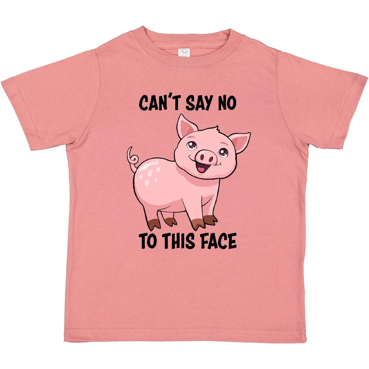 Inktastic Cant Say No To This Face- Cute Pig Toddler T-Shirt Animals Piggy Pigs 130
