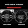 AALE1 Car Steering Wheel Cover For Volvo XC40 XC60 XC70 XC90 S40 S60 S80 S90 V40 V50 V60 V90 Carbon Fiber Suede Interior Accessories