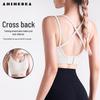 Shockproof Cross-Back Sports Bra for Yoga & Fitness