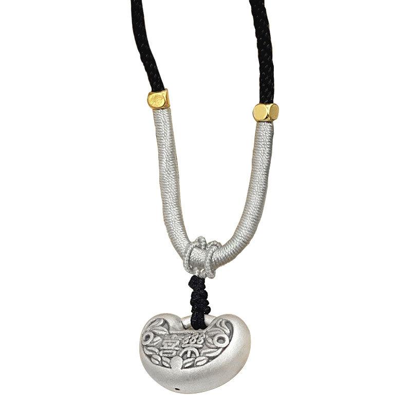 Collier Ping An Joyful Style Chinois Collier Cadenas Ping An Nouveaux Accessoires Style Chinois Rétro