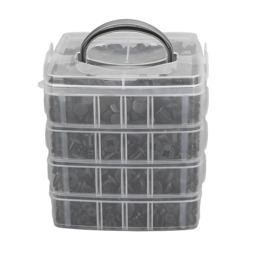900 Pcs Set Bumper Clips 5mm 6mm 6.8mm 8.5mm Car Retainer Auto Push Fastener ABS Plastic Pin Rivet