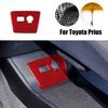 Red Carbon Car Power Output Button Panel Trim Sticker For Toyota Prius 2012-2015