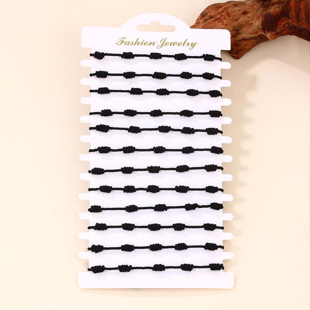 Modrý náramek se zlým okem a červenou šňůrkou - Ručně tkaný design