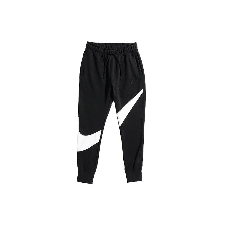 Nike Big Swoosh Black White Large Sports Pants Black Men s AR3087-010 XL