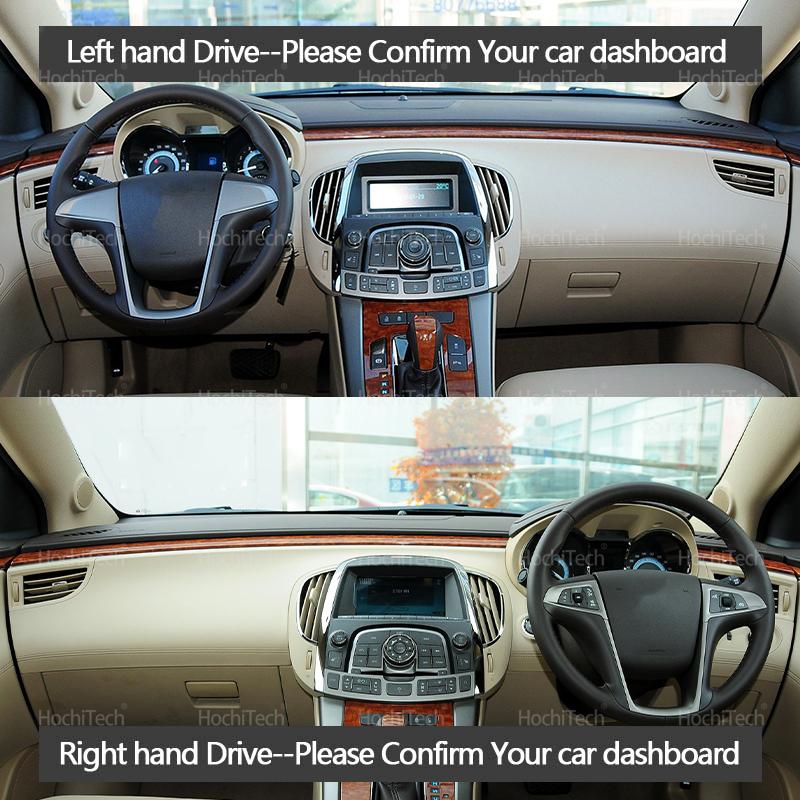 For Buick Allure LaCrosse Alpheon 2Gen 2010-2016 Suede Leather Dashmat Dash Mat Cover Dashboard Pad Sunshade Carpet 2013 2015