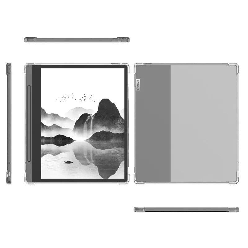 Para lenovo yoga papel 10.3 polegadas 2022 caso transparente airbags macio silicone tpu proteção à prova de choque