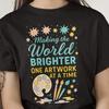 Art Teacher T-Shirt and Kids Tshirt: Colorful Graphic Design, Soft Cotton Unisex Tee