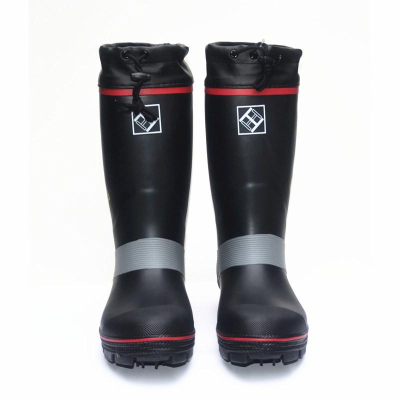Men's High Top Steel-Spiked Anti-Slip Rubber Rain Boots, Outdoor Fishing & Fashion Snow Shoes