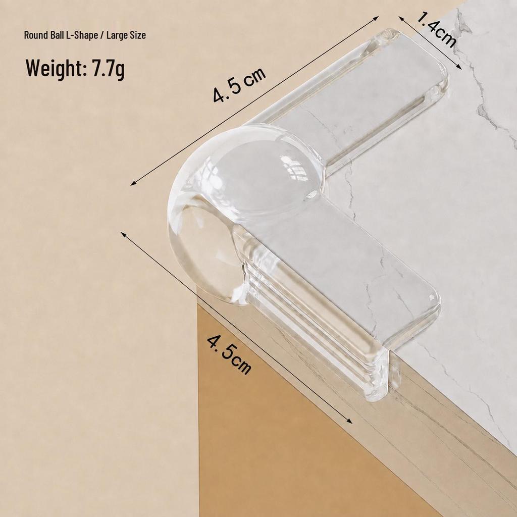 Transparent Silicone Safety Corner Guards for Children's Furniture