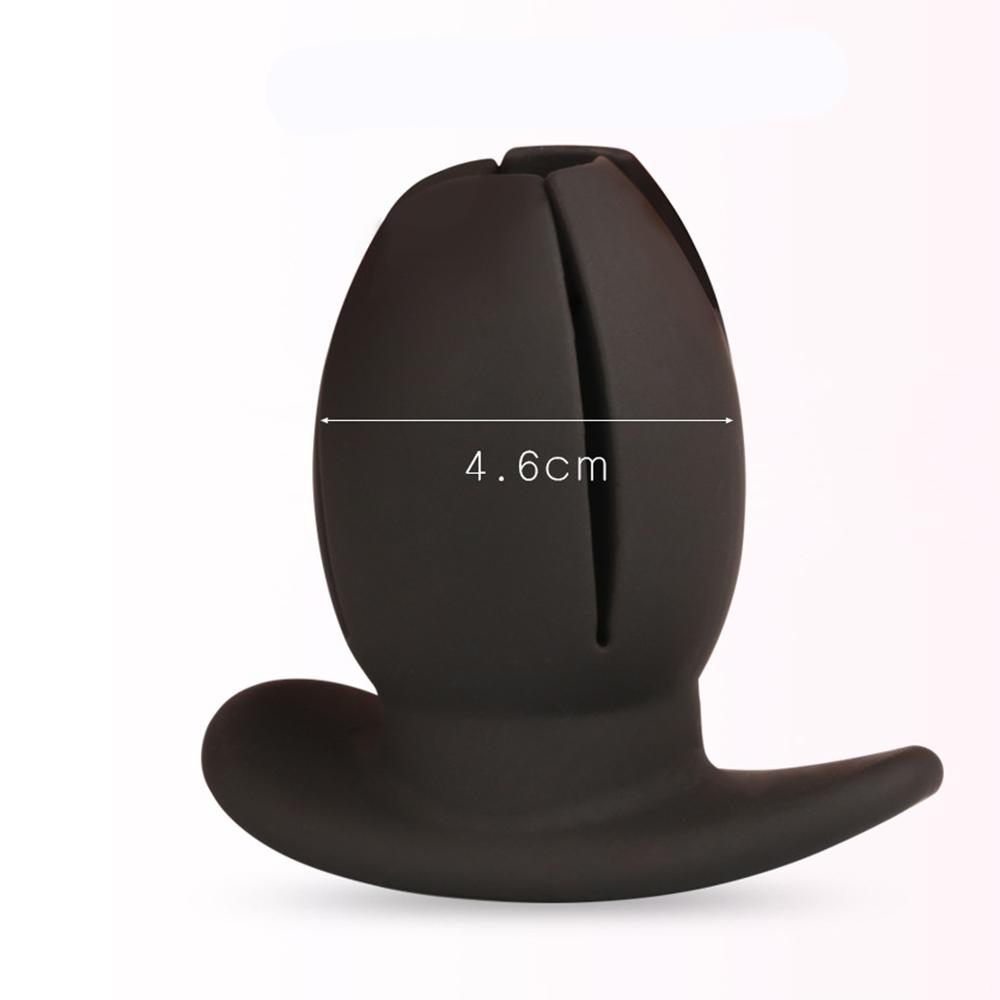Silicone Anus Expander Butt Plug Hollow Out Anal Peeping Tools Adult Sex