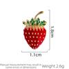 Winter New Japanese Cute Strawberry Brooch Women's Fashion Jewelry Personalized Water Needle Button Accessories Brooch