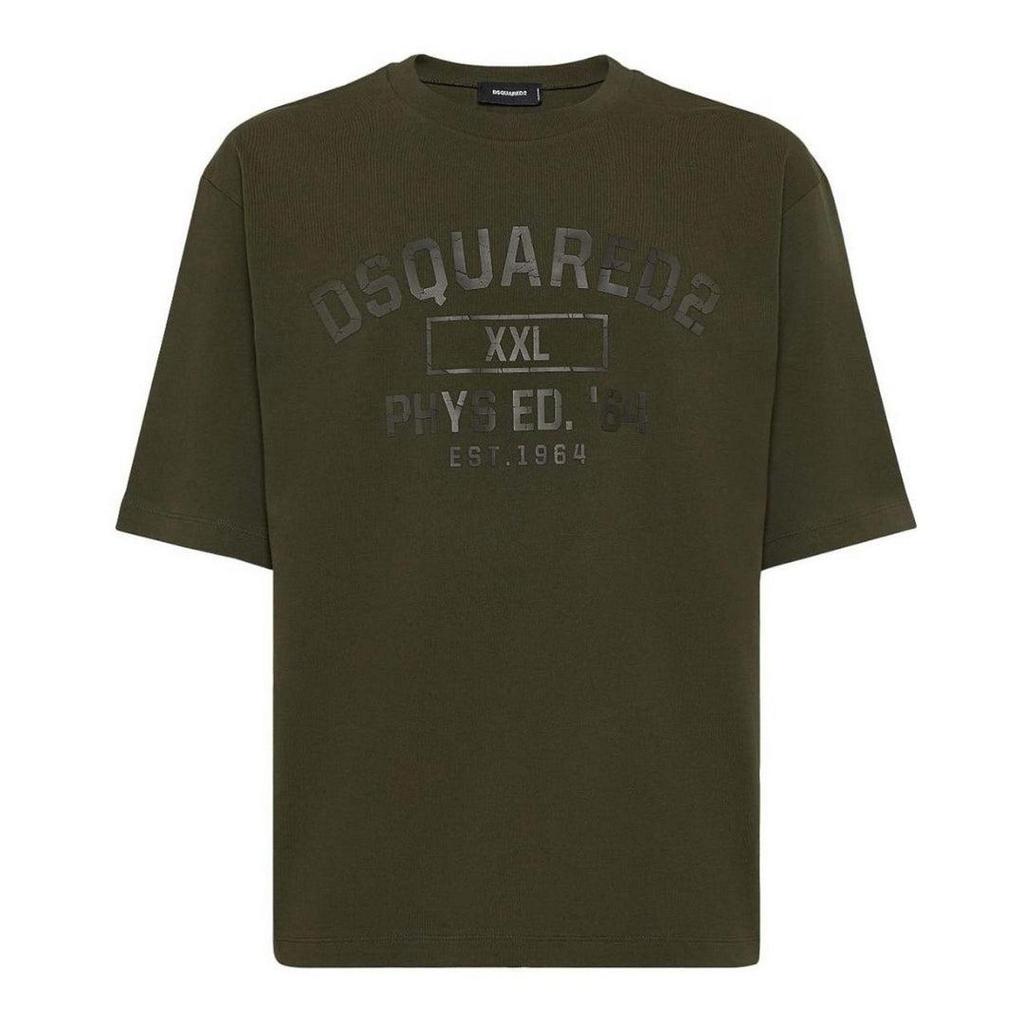DSquared2 Mens Phys Ed Military Logo T-Shirt