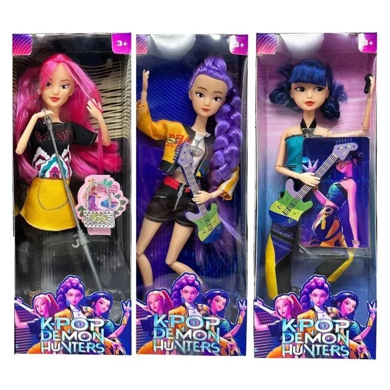 Demon Hunters Live-Action Kpop Figure Toy. Rumi Mira Zoey Mira. Theme Song Of. Colorful Lights Birth Date Gifts Designed For Girls