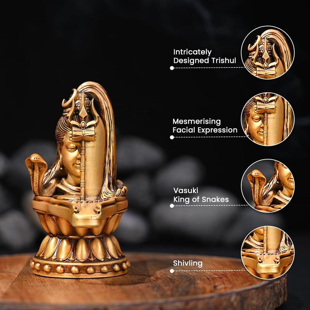 Shiv Lingam Shivling Lord Shiv Shivling Idol Shiv Linga Idol Shiva Lingam Murti Antique for Car Dashboard Mandir Pooja Murti Temple Puja Home Decor