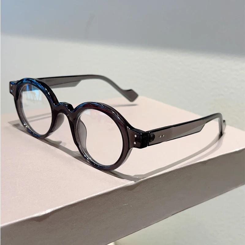 Vintage Round Optical Frames Men  New Fashion Blue Light Blocking Glasses Women Trendy Chic Brand Design Eyeglasses