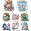 Acrylic Colorful Animal Diamond Painting Tabletop Ornaments Kit Diamond Painting Desktop Ornaments Kit for Home Office Decor