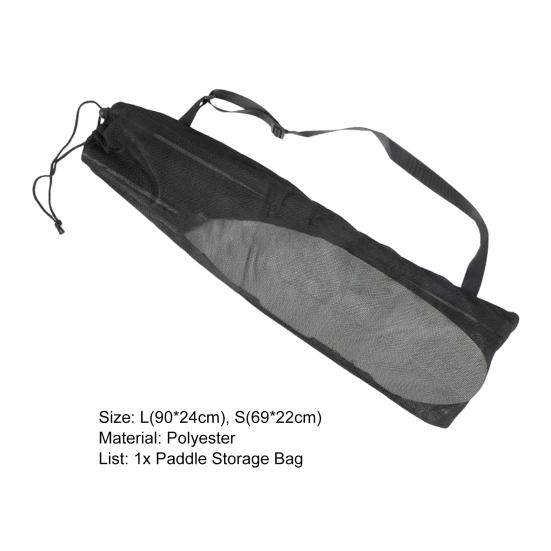 Paddeltasche Verstellbarer Riemen 2 Fächer Leicht Kordelzug Netz Kajakpaddeltasche