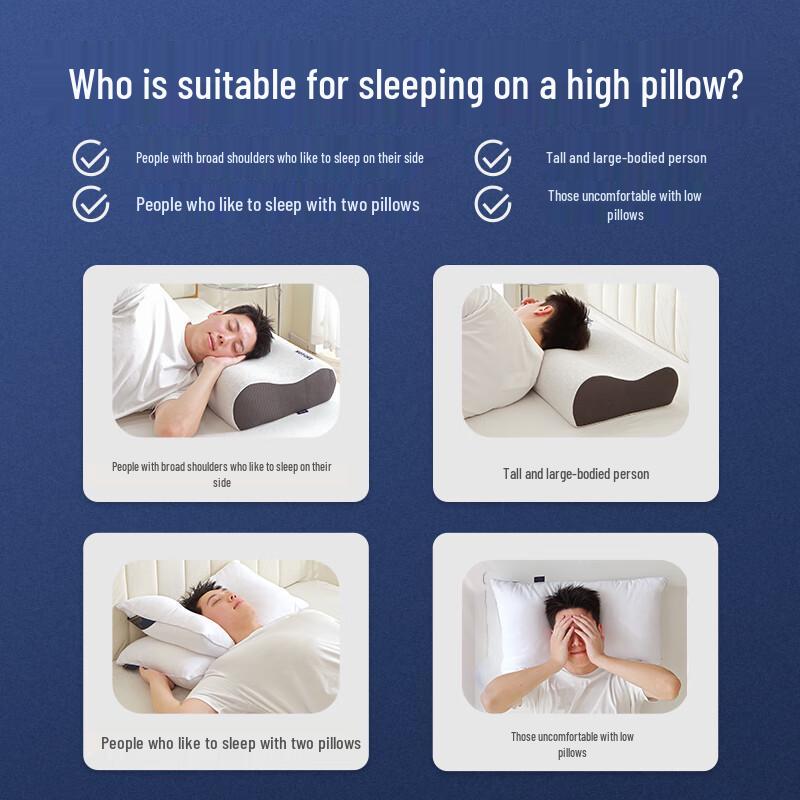 Noyoke Memory Foam Cervical Pillow for Tall & Heavy Side Sleepers