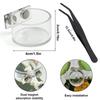 Gamelle Alimentaire Magnétique Pour Araignées Salticidae, Petit Ensemble Bol Eau & Nourriture, Plat pour Terrarium pour Mantes Tarantules Petits Reptiles