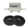 Digital 5-digit Rolling Wheel Counter 0- 9.9 Counting Range Roll Type Length Counter  . Speed 350 Rpm Rolling Wheel Measuring Counter with Reset f