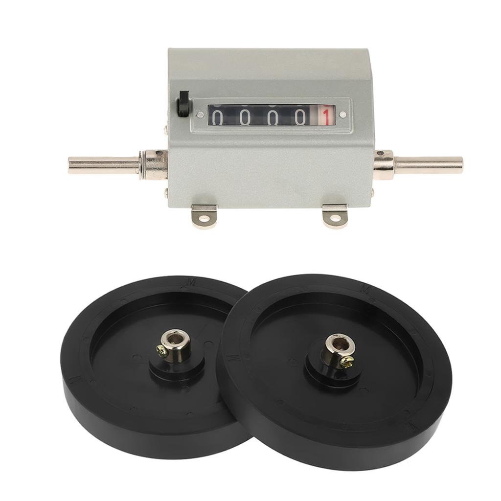 Digital 5-digit Rolling Wheel Counter 0- 9.9 Counting Range Roll Type Length Counter . Speed 350 Rpm Rolling Wheel Measuring Counter with Reset f