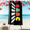 Pac‑Man2 Print Beach Towel, Large Soft Quick Dry Towel for Beach Camping Swimming