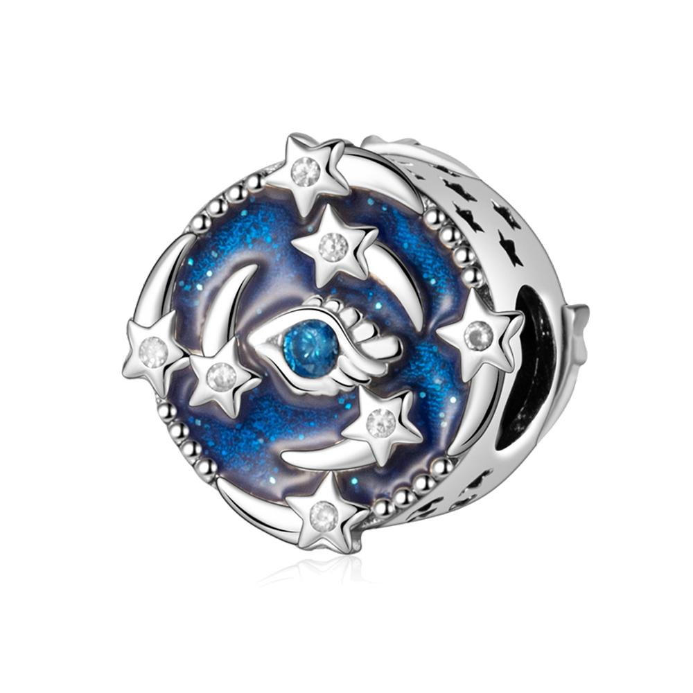 Halloween-Kollektion Echtes Kupfer Hexe Magisches Buch Skelett Kürbis Dämon Lichterkette Dekoration Passend für DIY Armband Halskette Geschenke